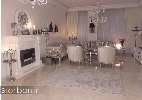 گالری چیدمان جهیزیه عروس مدرن با رنگ سفید