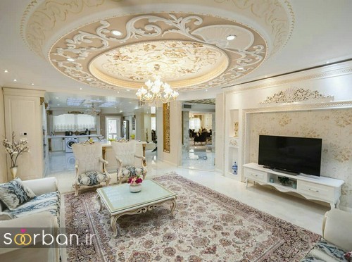 گالری چیدمان جهیزیه عروس مدرن با رنگ سفید