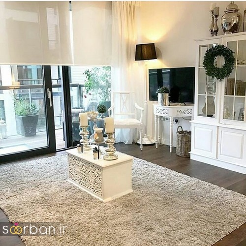 گالری چیدمان جهیزیه عروس مدرن با رنگ سفید