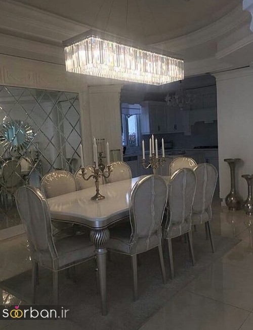 گالری چیدمان جهیزیه عروس مدرن با رنگ سفید