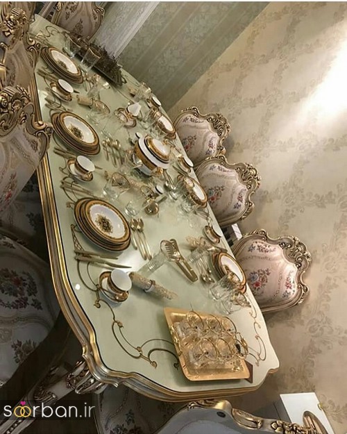 گالری چیدمان جهیزیه عروس مدرن با رنگ سفید