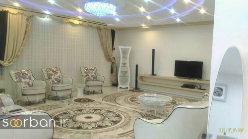 گالری چیدمان جهیزیه عروس مدرن با رنگ سفید