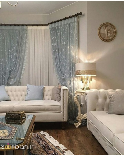 گالری چیدمان جهیزیه عروس مدرن با رنگ سفید
