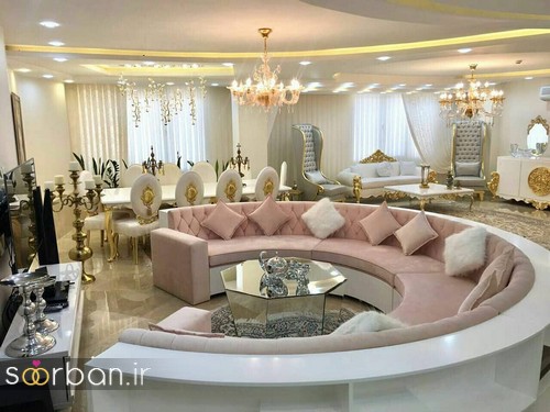 گالری چیدمان جهیزیه عروس مدرن با رنگ سفید