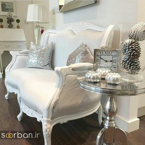 گالری چیدمان جهیزیه عروس مدرن با رنگ سفید