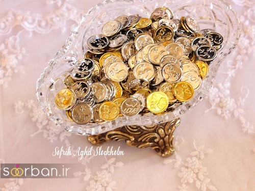 تزیین وسایل سفره عقد ایرانی جدید 1400