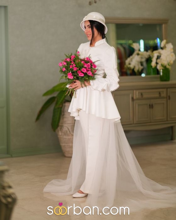 مزون لباس عروس و لباس عقد محضری عسلی تهران10