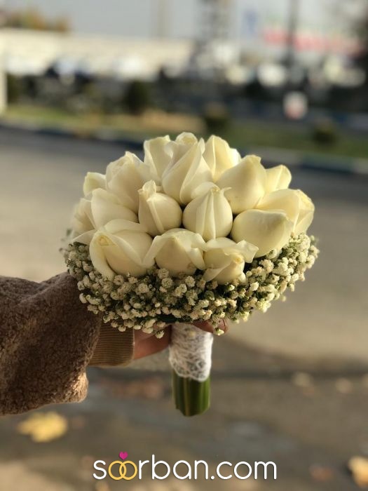 دسته گل عروس و گل آرایی ماشین عروس در شهریار18