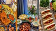 تزیین غذا نوعروس 1401 برای غذاهای سه سوت حاضری و خورشتی + سالاد و دسر (فست فود)