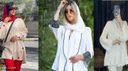 مانتو سفید کوتاه 1401 با یقه ژورنالی جدید + پارچه های ترند شده باب روز