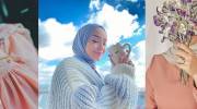 عکس پروفایل دخترانه با حجاب زیبا 1401 با روسری رنگی رنگی 