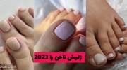 ژلیش ناخن پا 2023 واقعا زیبا برای تغییر ساده اما خفن
