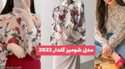 مدل شومیز گلدار 1402 با یک سری پارچه ها ترند سال جدید