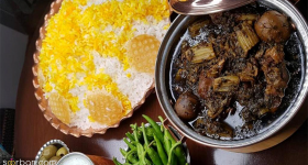 طرز تهیه خورشت کرفس خوشمزه با ترفندهایی برای لعابدار کردن آن