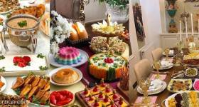 تزیین شام مهمانی 1401 با غذاهای مختلف حاضری/ خورشتی/ برنجی