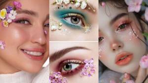 میکاپ با گل طبیعی | ۲۵ ایده خاص و لاکچری میکاپ با گل طبیعی برای عروسی یا فرمالیته که تو رو شبیه پری‌های دیزنی می‌کنه!