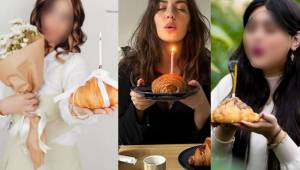 عکس تولد با کروسان | ایده عکس تولد با کروسان و گل 1404 جدیدترین ترند اینستا و فضای مجازی
