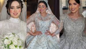 لباس عروس عربی پرکار | 30 لباس عروس مدل عربی پرکار برای عروسی های لاکچری