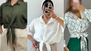 شومیز گره ای | شومیز گره ای ترند نخی برای تابستان ۱۴۰۴ در رنگبندی و مدل های متنوع