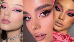 میکاپ چشم صورتی مشکی | 25 ایده برای سایه چشم صورتی و مشکی برای عروسی و روزمره