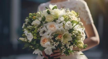 انتخاب دسته گل عروس مناسب با لباس و تم عروسی