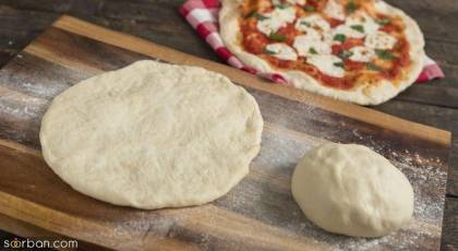 آموزش پخت خمیر پیتزا و پخت پیتزا