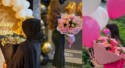 عکس تولد بدون چهره دختر | ایده برای ژست عکس تولد بدون چهره دختر و عکس فیک تولد 1404