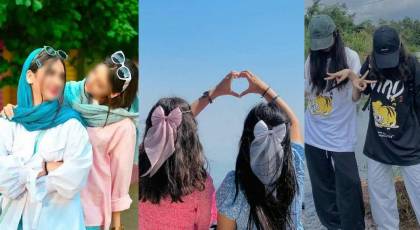 ژست عکس دونفره با دوست صمیمی | ایده برای ژست عکس دونفره با دوست صمیمی و رفاقتی 1404 بسیار راحت و جذاب