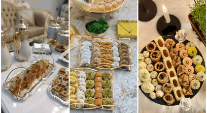 چیدمان شیرینی در دیس | ایده های شیک و جذاب چیدمان شیرینی در دیس برای پاگشای عروس
