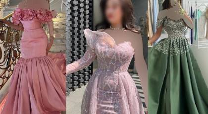 مدل لباس مجلسی بلند زنانه 2025 | مدل لباس مجلسی بلند زنانه چاک دار و پفی و ساده برای عروسی اقوام نزدیک و دور