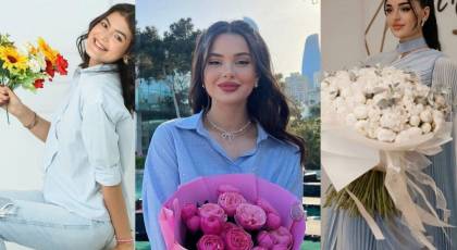 عکس دختر با دسته گل | 30 ایده عکاسی و عکس دختر با دسته گل برای پروفایل