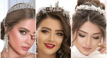 مدل مو عروس فرق باز | جدیدترین مدل مو عروس فرق باز وسط و کج با موهای باز و بسته
