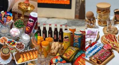 چیدمان خوراکی روی میز | 25 ایده جذاب چیدمان خوراکی روی میز برای تولد و دورهمی