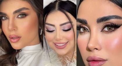 ارایش عروس با رژ صورتی | 25 ارایش عروس با رژ صورتی در تناژهای مختلف